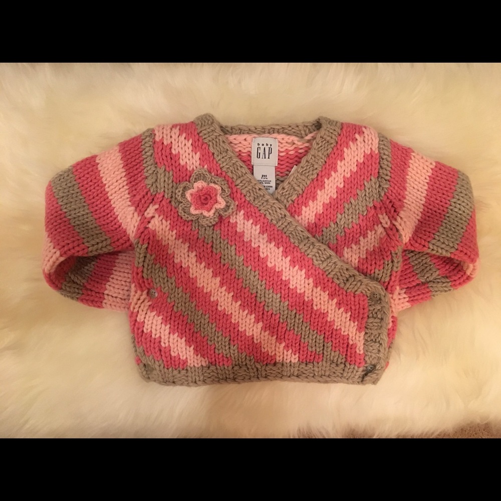 baby Gap Wrap Corsage Sweater
